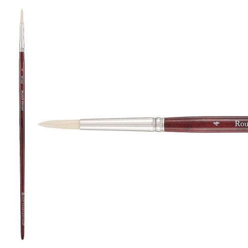 New York Central Munich Premier Long Handled Round Brush Size 4 - (89583)