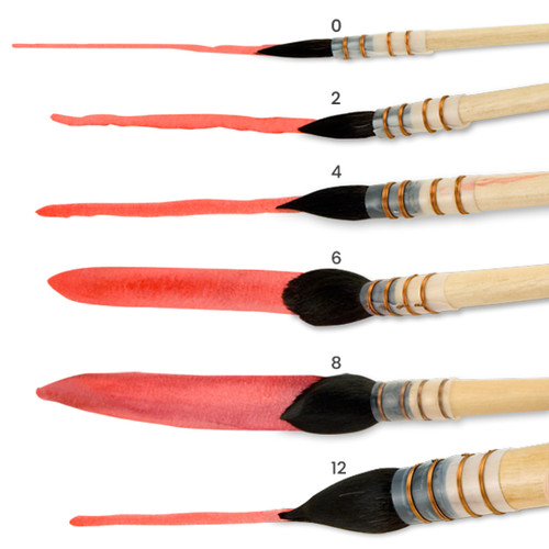 Harmony Quill Squirrel Hair Short Handle Watercolor Brushes Harmony Quill Squirrel Hair Short Handle Watercolor Brushes