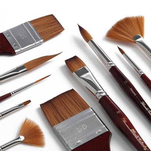Mimik Kolinsky Synthetic Sable Short Handle Brushes Mimik Kolinsky Synthetic Sable Short Handle Brushes