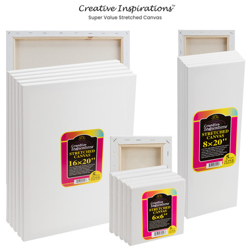 Creative Inspirations Cotton Stretched Canvas Packs Creative Inspirations Cotton Stretched Canvas Packs