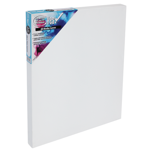 Yes! 1.5" Deep Wet Media Stretched Cotton Canvas - 22"x28" - (75460)