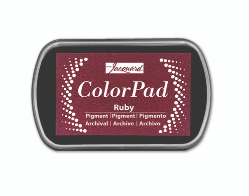 Jacquard ColorPad Pigment Ruby Stamp Pad - (1000086174)
