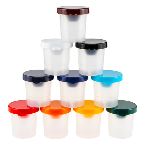 1st Impressions Spill-Proof Colors Cups 10 Pack - (86489)