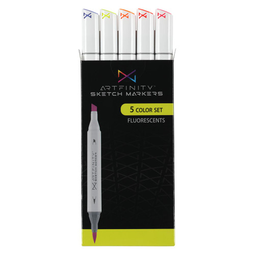 Artfinity Sketch Marker Set of 5 Fluorescent Colors
