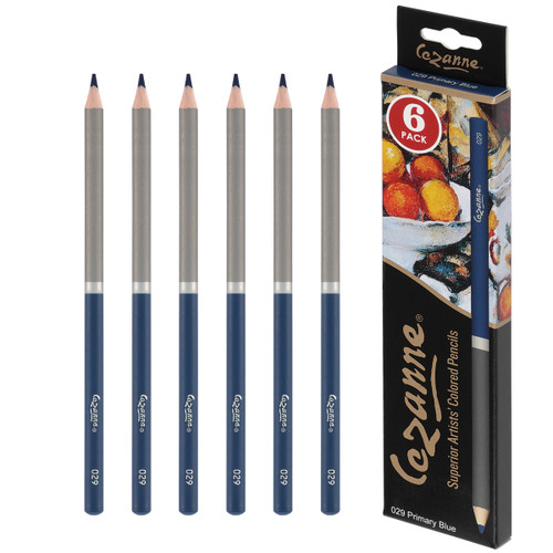 Creative Mark Cezanne Colored Pencils Box of 6 Primary Blue