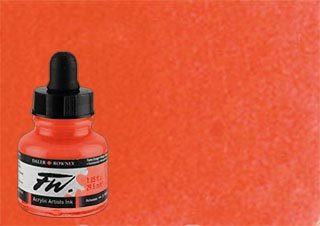 Daler-Rowney FW Acrylic Ink Flame Red 1oz Bottle - (200002764)
