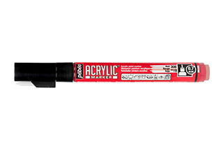 Pebeo .7mm Acrylic Marker Red - (200029473)