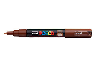 POSCA Paint Marker PC-1M Extra Fine Tapered Brown - (200033579)