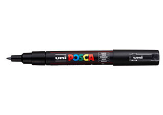 POSCA Paint Marker PC-1M Extra Fine Tapered Black - (200033577)