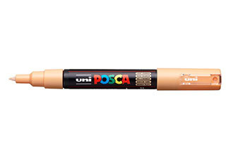 POSCA Paint Marker PC-1M Extra Fine Tapered Light Orange - (200033585)