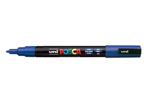POSCA Paint Marker PC-3M Fine Blue - (200033601) POSCA Paint Marker PC-3M Fine Blue - (200033601)