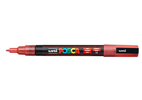 POSCA Paint Marker PC-3M Fine Glitter Red - (200033614) POSCA Paint Marker PC-3M Fine Glitter Red - (200033614)