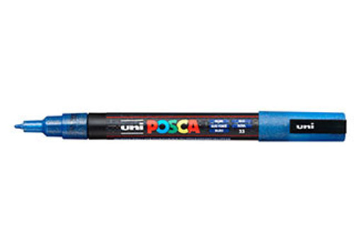 POSCA Paint Marker PC-3M Fine Glitter Blue - (200033609) POSCA Paint Marker PC-3M Fine Glitter Blue - (200033609)