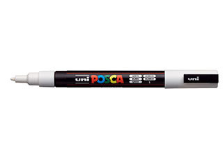 POSCA Paint Marker PC-3M Fine White - (200033636)