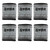 SoHo Handmade Pastel Block Set of 6 Black - (92506)