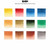 SoHo Watercolor Pocket Slide Pan Set of 12 Colors - (92487)