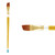 Qualita Golden Taklon Long Handle Angular Brush Size 10 - (72540)