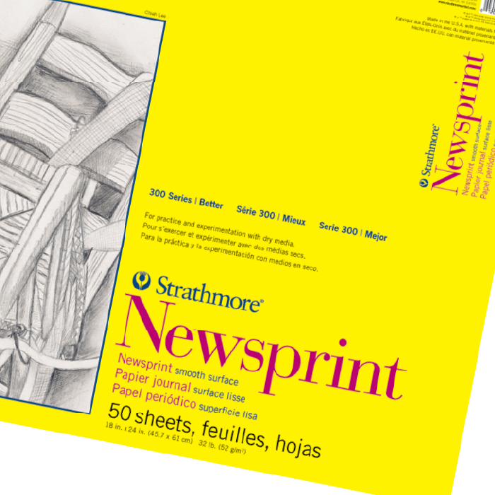 Newsprint & Charcoal Papers & Pads