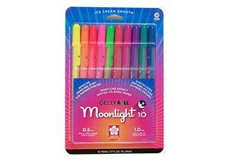 Sakura Gelly Roll Moonlight Pen Bold  Point Assorted Colors Set of 10