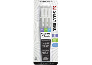Sakura Gelly Roll Pen 3 Set (05/08/10) White