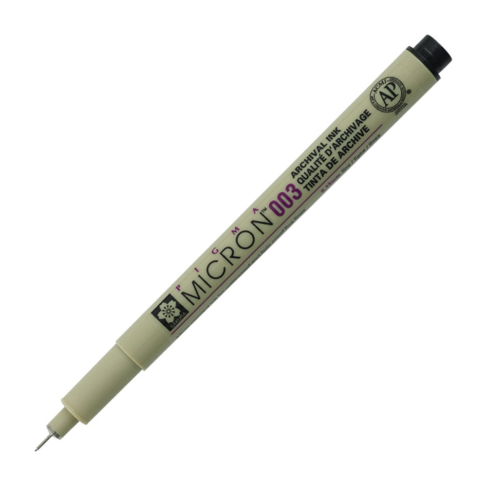 Sakura Pigma Micron 003 Pen 0.15mm Black - (200036774)