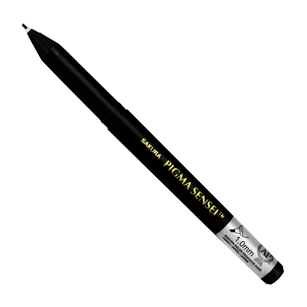 Sakura Pigma Sensei Pen 1mm Chisel Point Black - (1000082263)