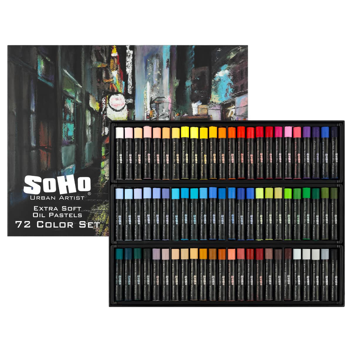 Soho X-Soft Artist Oil Pastel Set of 72 Colors
