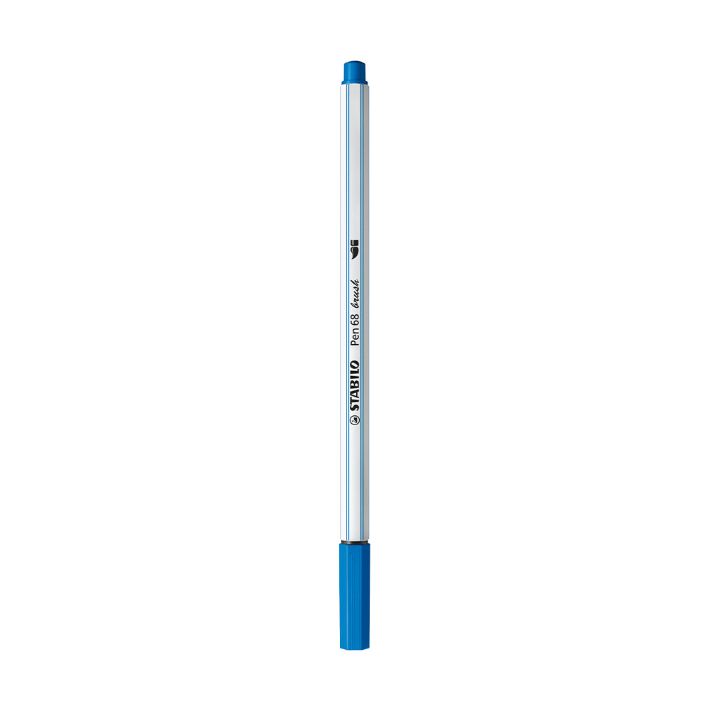 Stabilo Pen 68 Brush Marker Dark Blue - (1000086072)