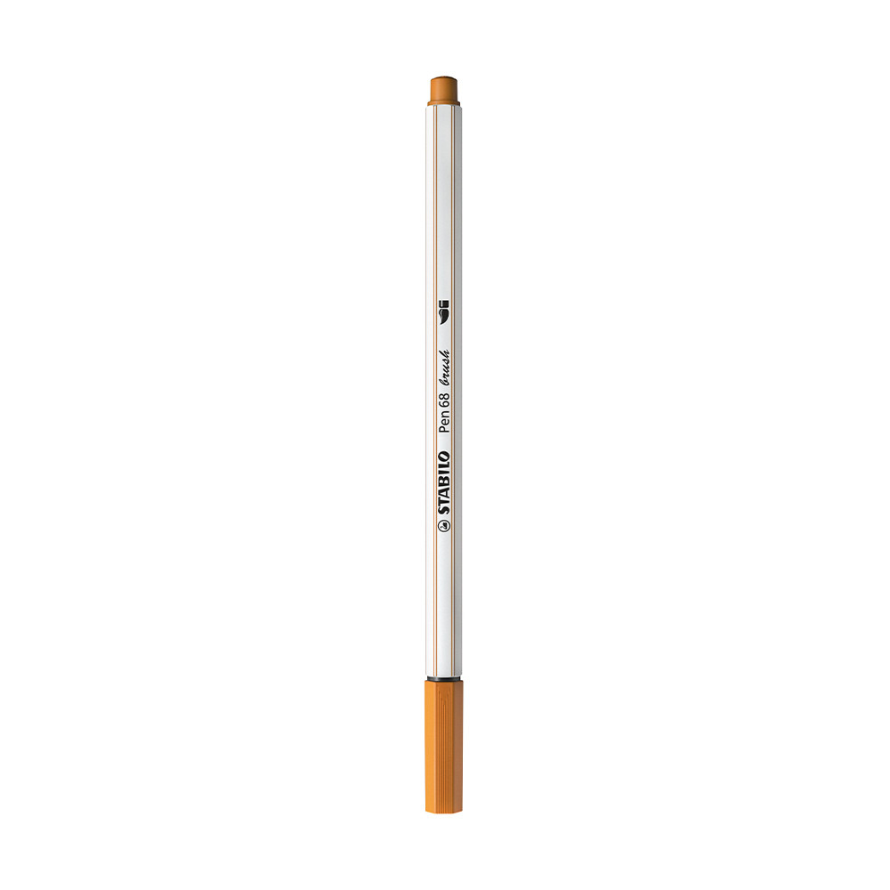Stabilo Pen 68 Brush Marker Dark Ochre - (1000086087)