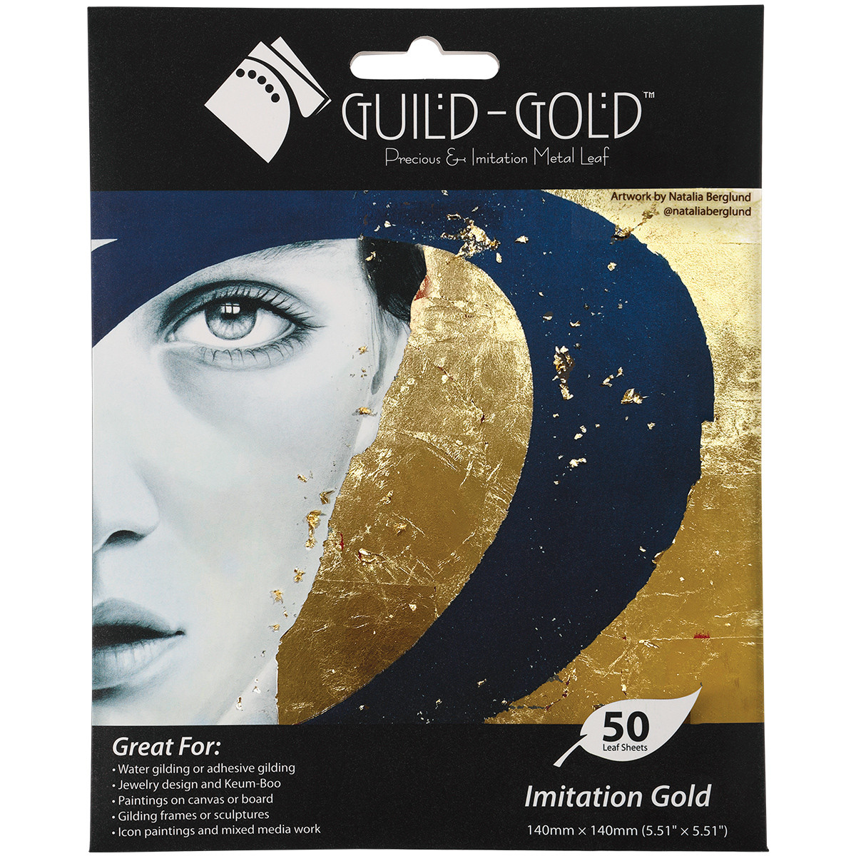 Guild-Gold Imitation Gold Leaf Book of 50 (Loose) - (90899)