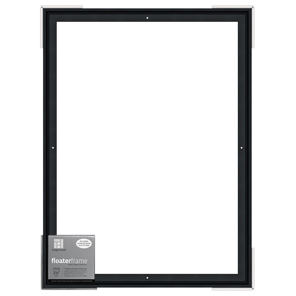 Ampersand Thin 1.5in Depth Floater Frame Black 18x24 inch - (200029228)