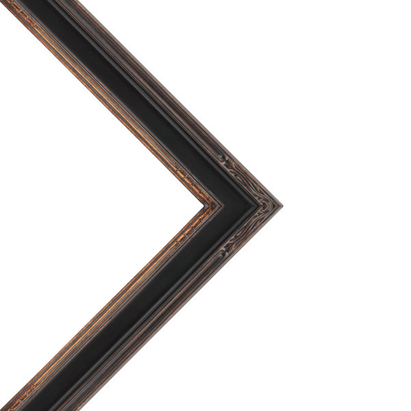 Museum Collection Nouveau Frame Black Gold with Gold Liner 8x10 - (90221)