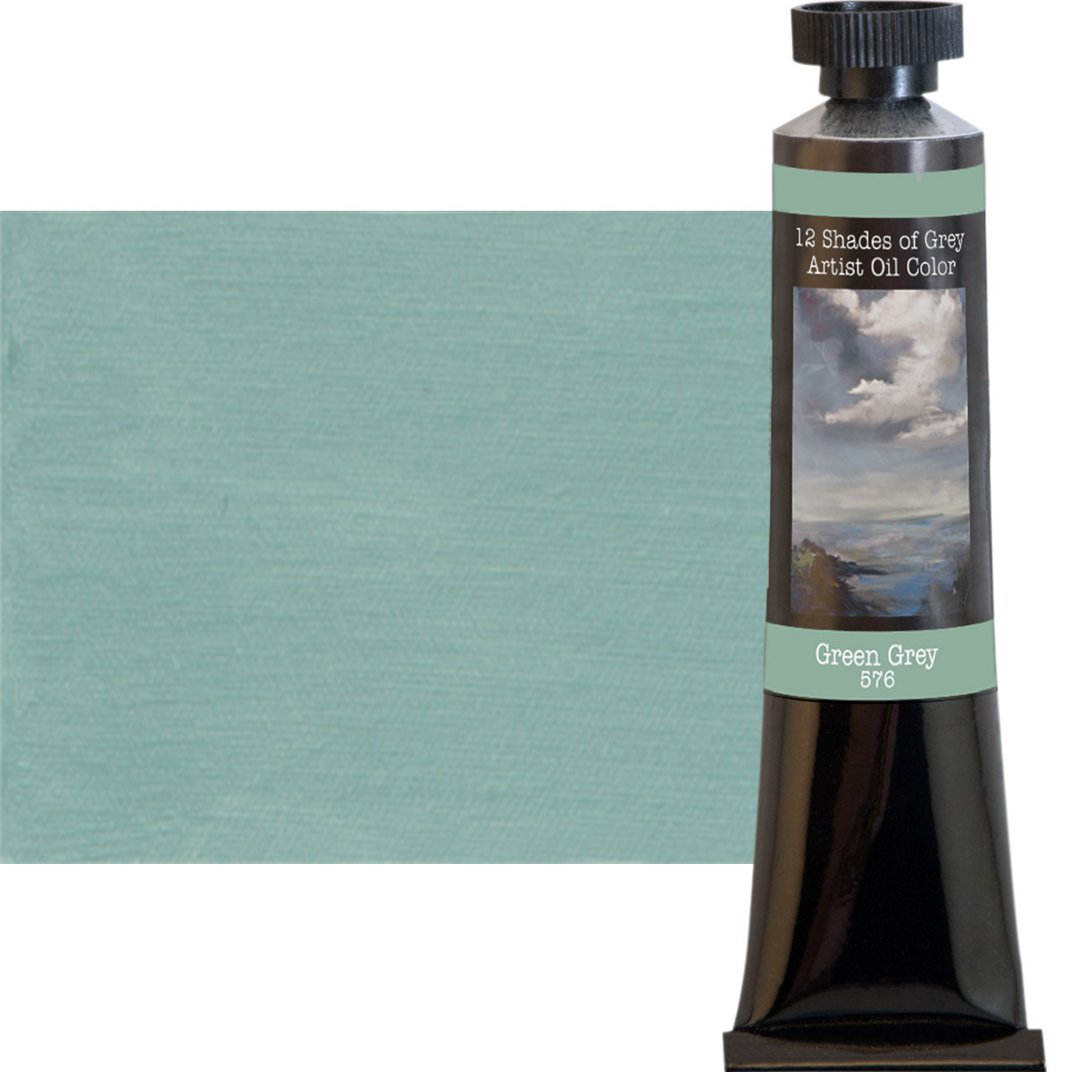 12 Shades of Grey Oil Color Green Grey 50ml Tube - (88316)
