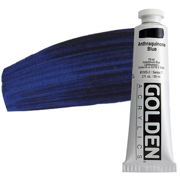 Golden Heavy Body Acrylic 2 oz. Anthraquinone Blue - (39086)
