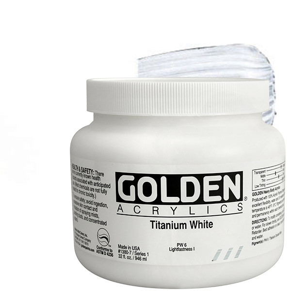 Golden Heavy Body Acrylic 16 oz. Titanium White - (200015241)