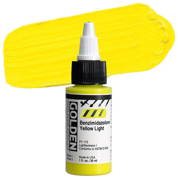 Golden High Flow Acrylic 1 oz. Benzimidazolone Yellow Light - (200029436)
