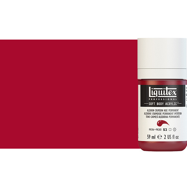 Liquitex Soft Body Acrylic Paint 2oz Alizarin Crimson Hue Permanent - (200029719)