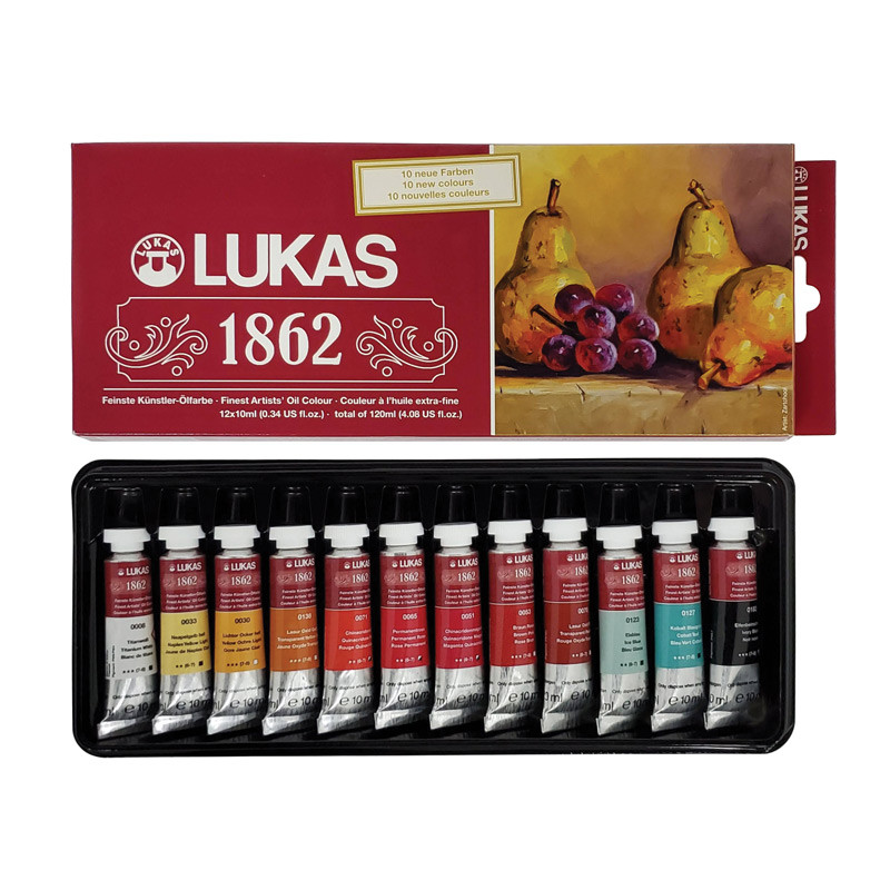 Lukas 1862 Oil Color 37 ml Set Of 12 Colors