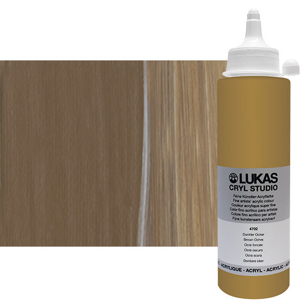 Lukas Cryl Studio Acrylic Paint 250ml Brown Ochre - (83689)