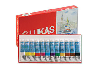 Lukas Studio Watercolor Set of 12 Half Pana with Accessories