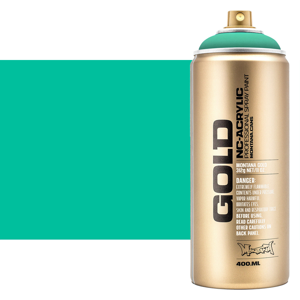 Montana Gold Spray Paint 400ml Active Cyan - (200039497)