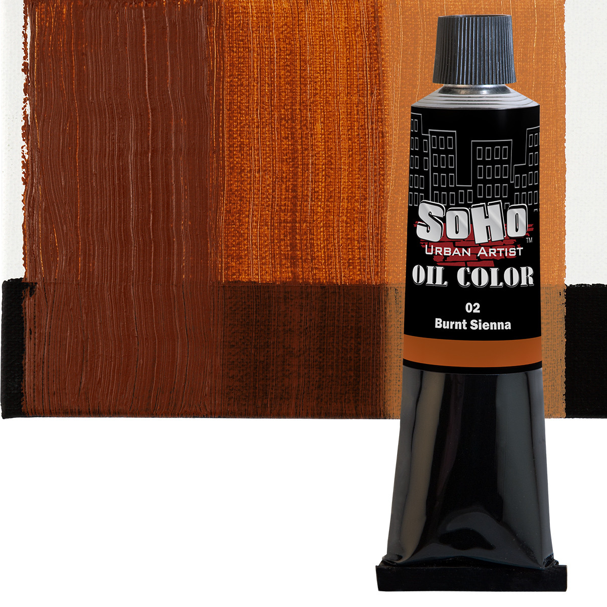 SoHo Urban Artist Oil Color Burnt Sienna #2 170ml Tube - (83586)