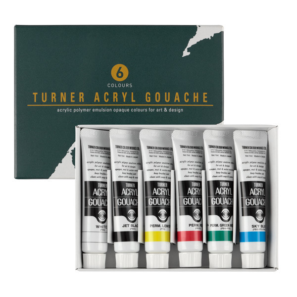 Turner Classic Acryl Gouache 11ml Set of 6 Basic Colors
