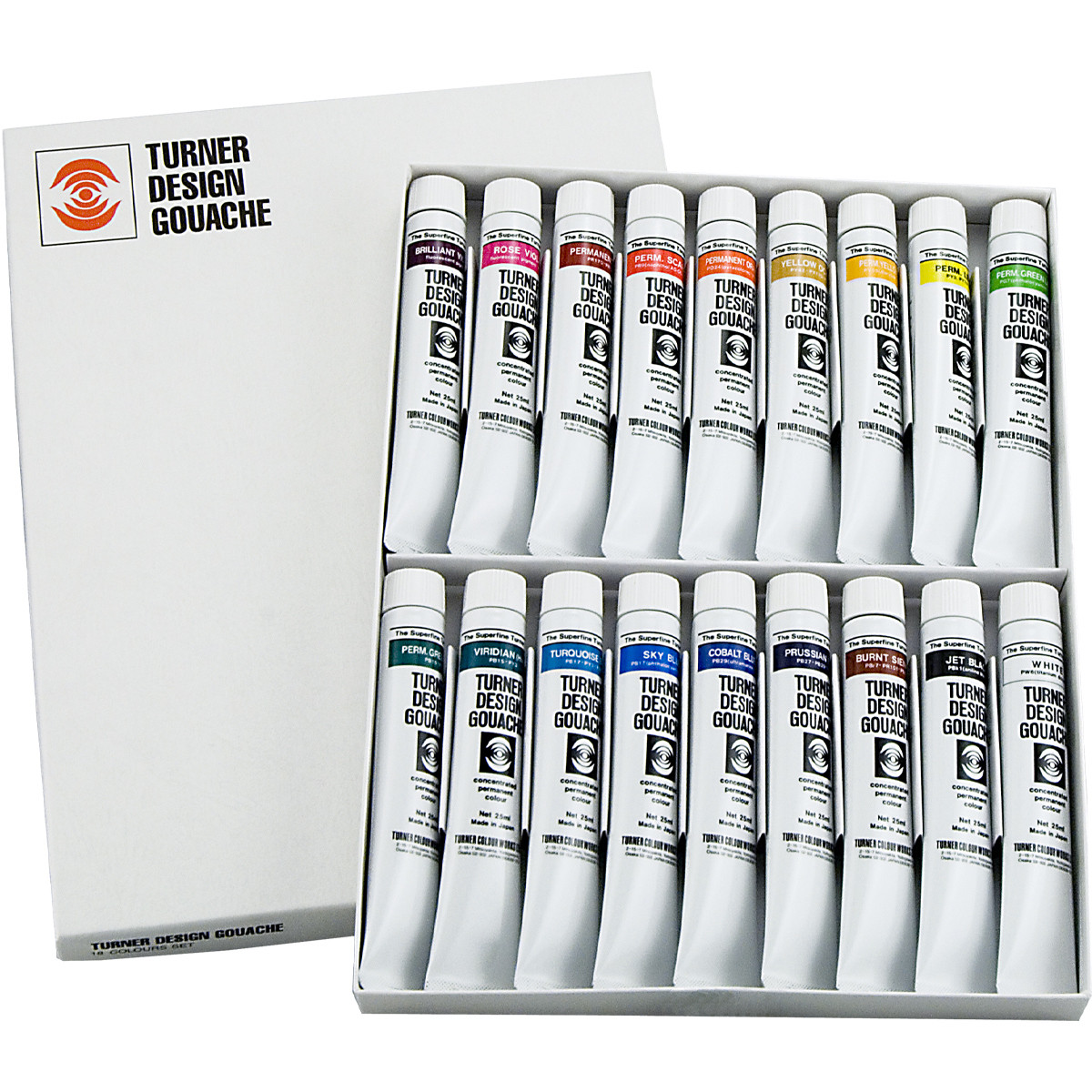 Turner Classic Design Gouache 25ml Set of 18