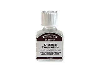 Winsor Newton English Distilled Turpentine 2.5oz Jar
