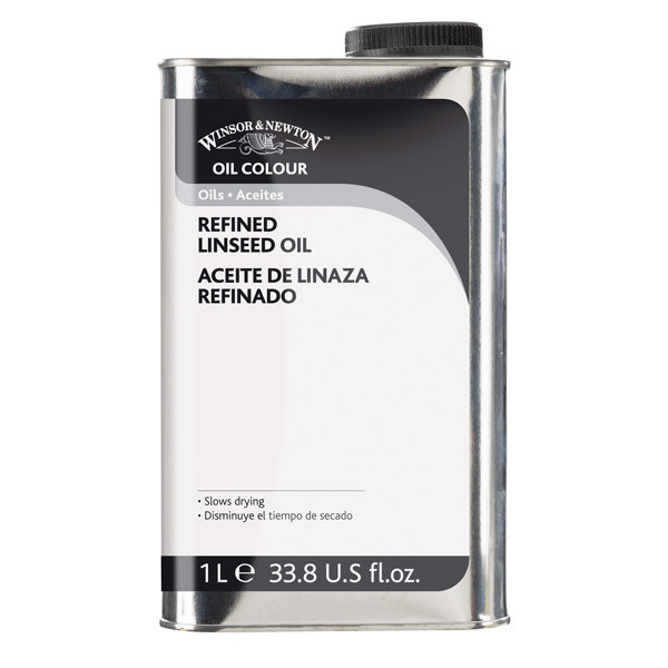 Winsor Newton Refined Linseed Oil 1 Liter Jug