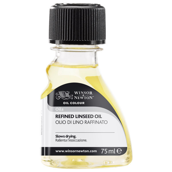 Winsor Newton Refined Linseed Oil 75ml Bottle