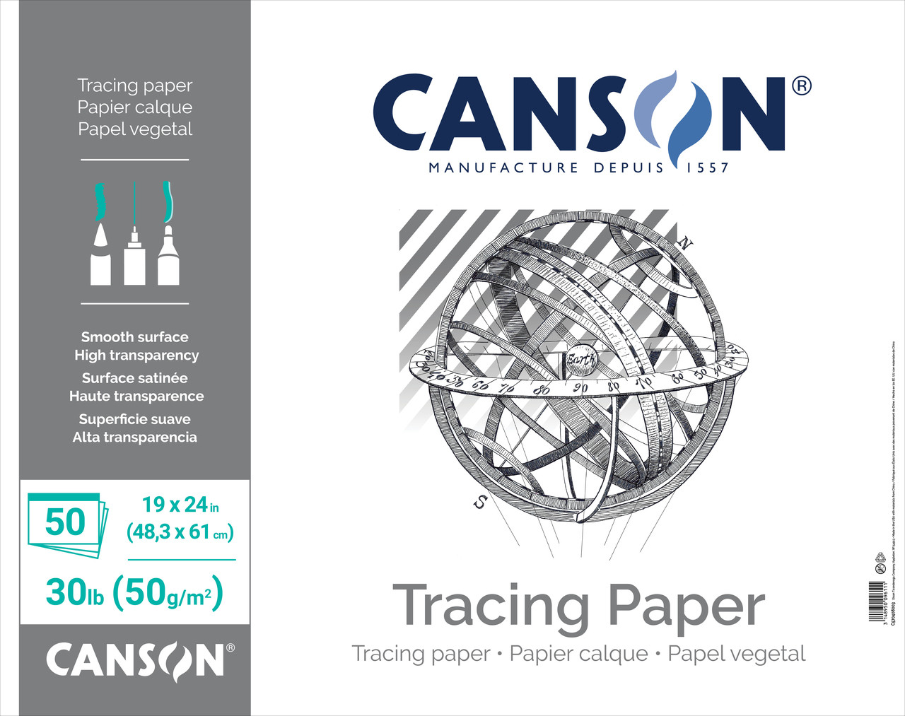 Canson Tracing Paper 19x24 in. Pad