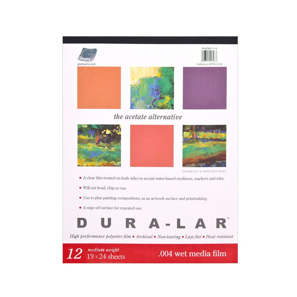 Grafix Dura-Lar Wet Media .004 19x24 Pad
