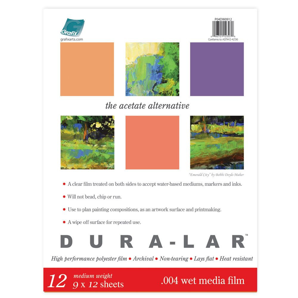 Grafix Dura-Lar Wet Media .004 9x12 Pad